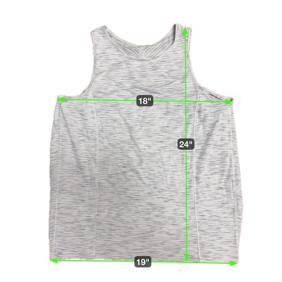 Lululemon Low Key Tank Silver Tiger Space Dye Open-Back Luxe Training Top Size 6 - Picture 7 of 8
